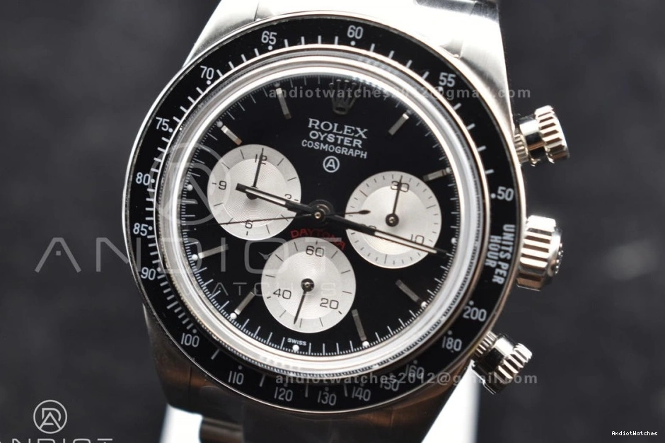on A Bracelet White ADGF Comfortable Dial SS SS Best Black Edition 825 Daytona 0509